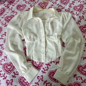 Blu Pepper - chic, fitted elegant blouse